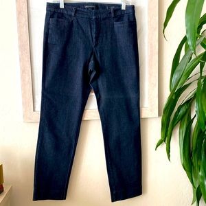 Denim crop pants